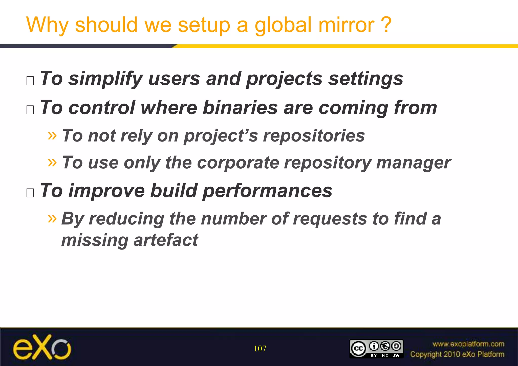 Usecase : The build failed a 1st time in module D, you fixed it, and restart the build were it was to end it.ReleasE Your projectApache Maven