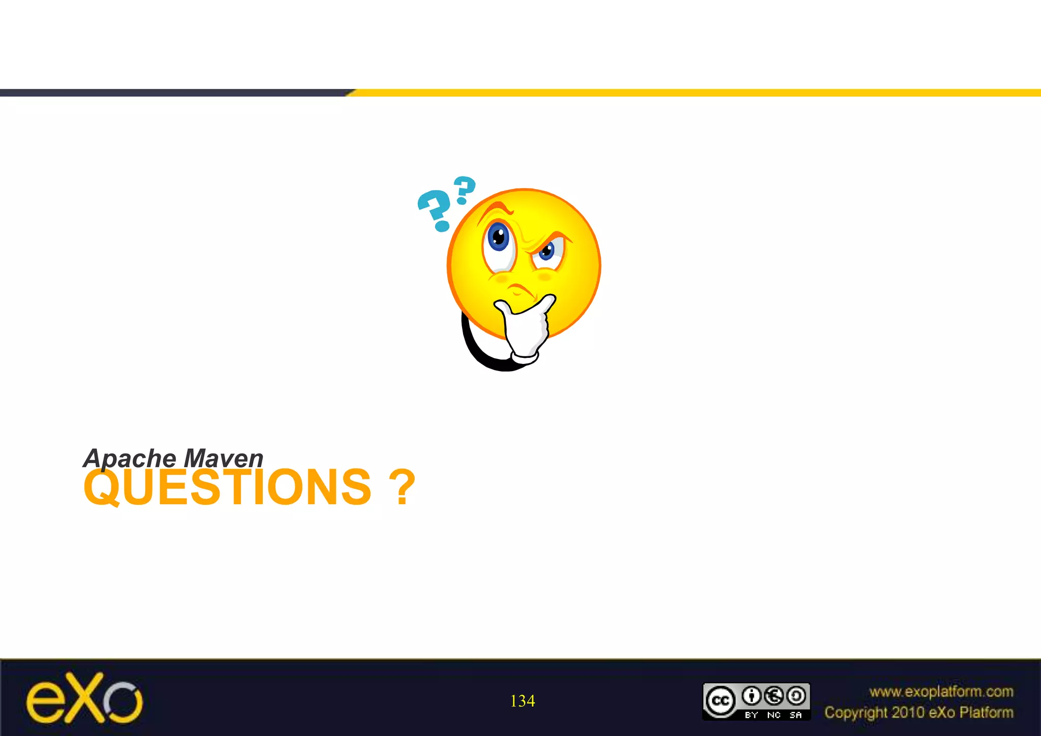 In Apache Maven 3.0 ?A backward compatibility near to 100% for projects and pluginsA totally new implementationA greater robustness with a better reporting and more readable logsPerformances improvements and new parallel buildsA better integration for others tools like IDE or continuous integration serversNo change in current POM format