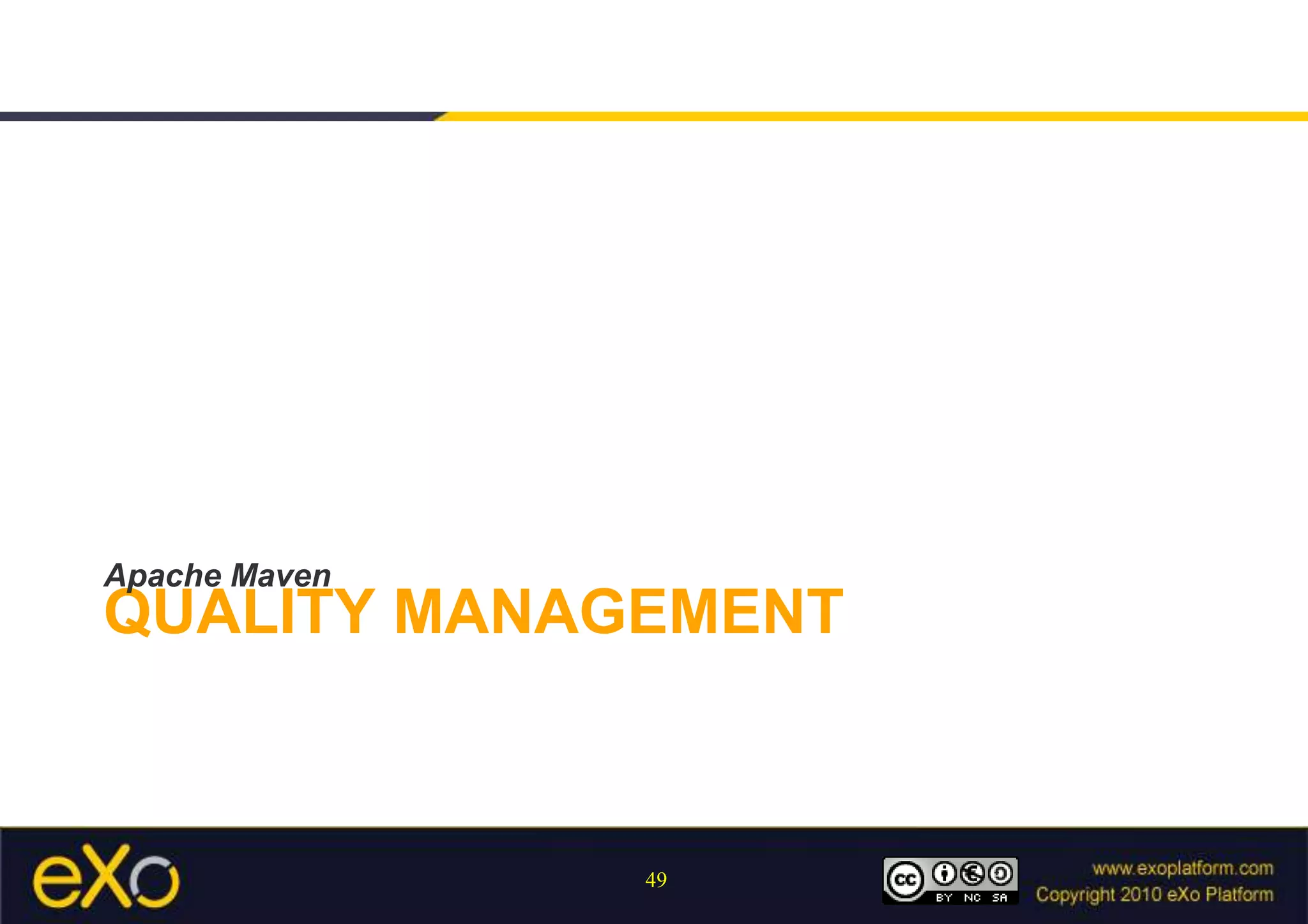 Quality managementApache Maven