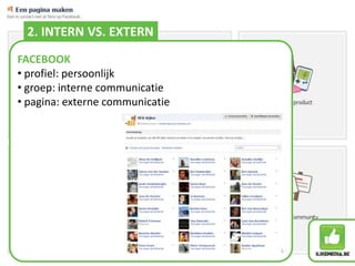 2. INTERN VS. EXTERNFACEBOOKprofiel: persoonlijk