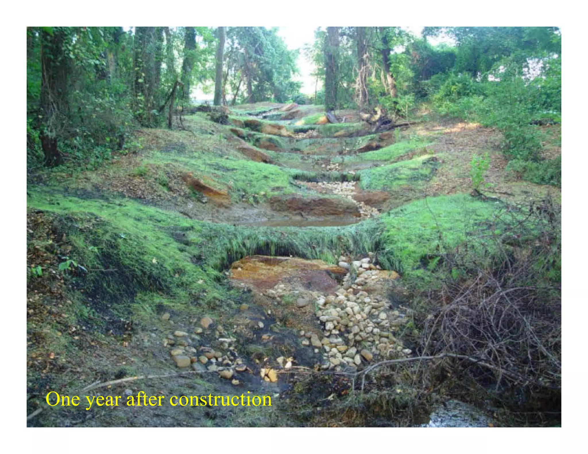 One year after construction
 