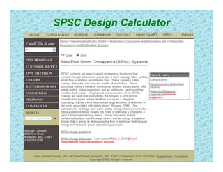 SPSC Design Calculator
 