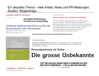 Ein aktuelles Thema - viele Artikel, News und PR-Meldungen,
Studien, Blogbeiträge, …
 