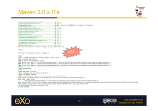 Maven 3.0.x ITs




                  674




                        12
 