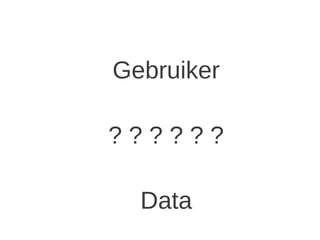 Gebruiker

??????

  Data
 