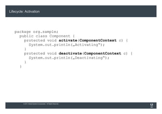 Implementations for OSGi 