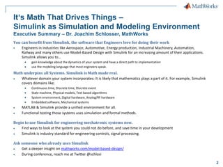 It‘s Math That Drives Things – Simulink as Simulation and Modeling ...