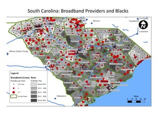 South Carolina: Broadband Providers and Blacks
 