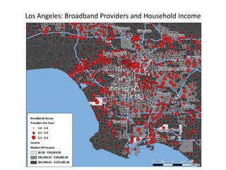 Los Angeles: Broadband Providers and Household Income
 