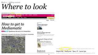 Block 2 – Adding content


Where to look




                           51
 