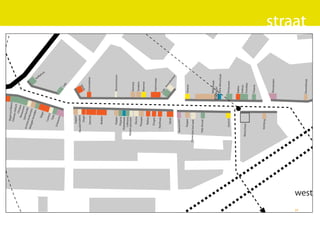 Albert Heijn


                                  Bagel and Bean
                                                     s
                                 Chinee
                                          s-Indisc
                                                   h                                        asium
                                           Chin
                                     Rest       ees
                                           aura
                                   Ijzer        nt
                         Arch            hand
                              itect
                                    enbu       el
                         Bele              reau
                              gde
                                   broo
                                          djes




                                                                         Ko
                                                                                            huisvesting




                                                                               eh
                                     Slag
                                          er




                                                                                 uis
                                  Cam
                                      era
                                   Toko
                           Scho
                                 enen
                                                                 Ca
                                                                    fé



                                Kapper
                      Meubelmakerij                         Tab
                             Slager
                                                                ak

                             Zeeman                        Groenteboer



                              Blokker
                                                                                                      m




                             Kapper                         Buurtcentrum
                             Pizzaria
                                                                                                 /5




                        Videotheek
                            Cafetaria
                                                                                               m




                   Rijwiel specialist
                                                           Stomerij
                                                                                            in




                              Electra
                                                           Tandarts
                           Therapie
                                                           Bloemist
                                                                                       lop




                             Bakker
                                                                                       en




                            Drogist
                                                           Supermarkt
                         Apotheek
                                                         Ca
                                                            fé
                                                                 Av
                                                                   on
                              Tabak                                  dw
                                                                         ink
                                                                            el

                      Beautysalon

                           Kapper                        Diverse
              Dierenspeciaal zaak


                     Holy Ravioli


                                                         Bibliotheek
                                                         Kapel
                                                         Salsa dansschool


                           Diverse                       Restaurant


                                                         Bakker
                                                         Eethuis
                  Basisschool
                                                         Snackbar

                                                         Pizzaria


                        Stichting


                                                         Beautysalon
57
                                                                                       straat




                                                         Dierenkliniek
     wester
 
