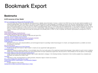 Bookmark Export
 