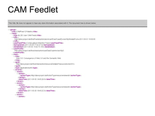 CAM Feedlet
 