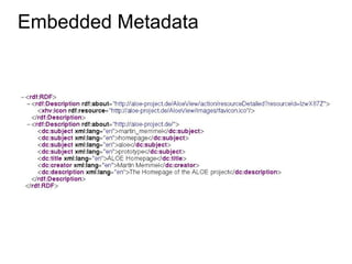 Embedded Metadata
 