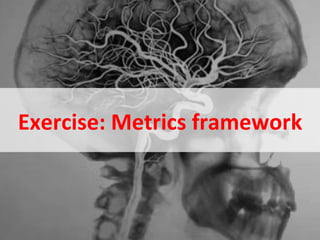 Exercise:	
  Metrics	
  framework	
  
 
