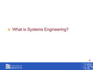 What is Systems Engineering?