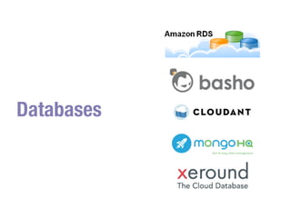 Databases
 