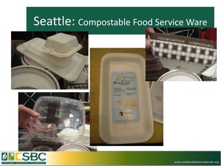 Seattle: Compostable Food Service Ware




                              www.sustainablebiomaterials.org
 
