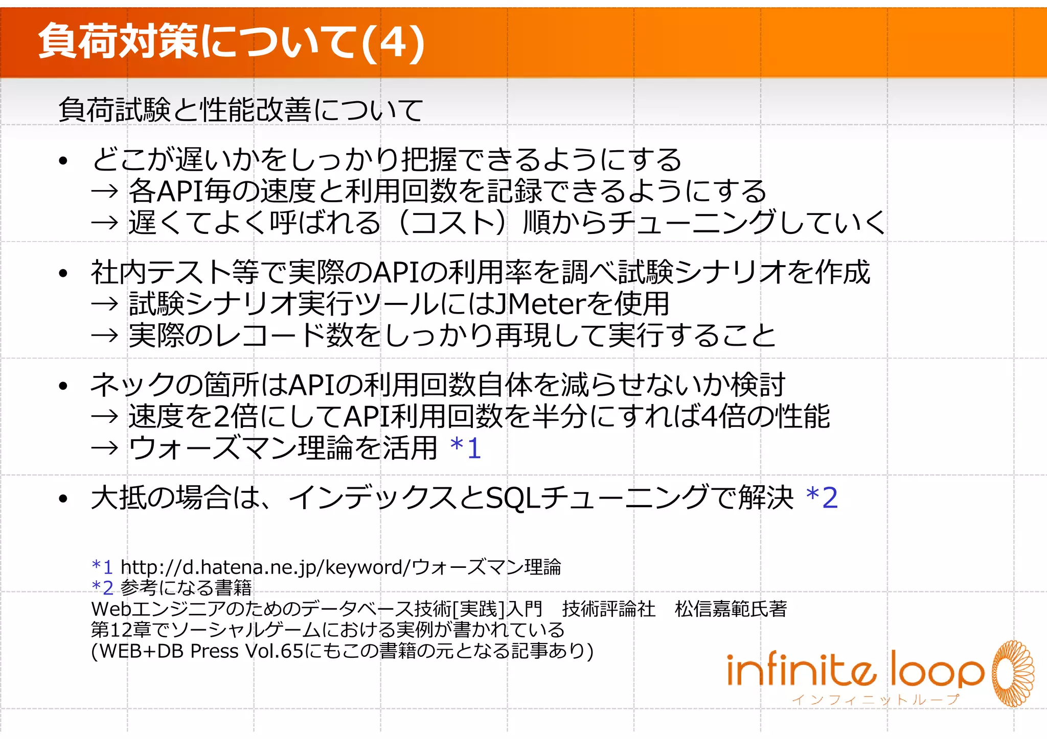 • *02アプリクラウドを利⽤
  ‫ ڀ‬ॡছक़ॻऩभद૶ऩ଀෰ृড‫ش‬ঝॻ୯ਸपुৌૢ
  ‫ृ%/ ڀ‬FDFWLम*02アプリクラウド標準のものを利⽤
• ZZZ१‫ش‬ংम$SDFKH3+3௺॑ઞ৷ख‫ؚ‬૚ড‫ش‬ঝॻુ৷
• '%म064/௺भঐ५ॱ‫؞ش‬५ঞॖঈଡਛ
• টॢमUVVORJद१‫ش‬ংपૐ৺ख૰ଳ
• デプロイは専⽤⾃作シェルスクリプトで実⾏
  ‫ق‬৔৖৓पमUVQF‫ك‬
• 064/ 0+$を利⽤した⾃動フェイルオーバー
• 0'16॑ઞढञ੡৐ੰৠ‫ق‬ઃঌ‫ش‬४दถखऎ‫ك‬
 