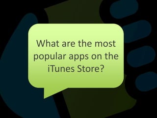 What are the most popular apps on the iTunes Store?