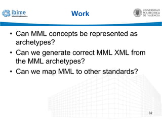 MML-openEHR-HL7 CDA ProjectResearch stay at Yoshihara Laboratory in Kyoto UniversityMy thesis work: How we can integrate between different standards?31Differentparts of the world with different standards