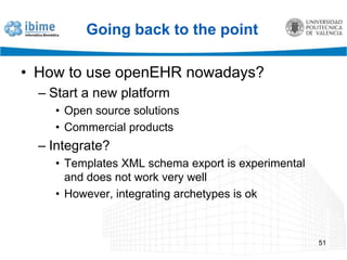Different codesBoth MML and openEHR archetypes rely on internal terminologiesValid statusValid texts or codesMake table mappings between themE.g. sex48