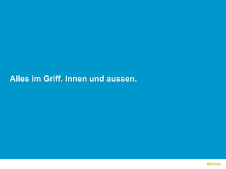 Alles im Griff. Innen und aussen.