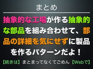 AbstractFactory 抽象的な工場