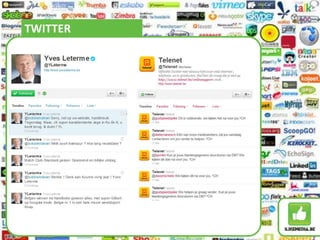 YOUTUBEOntstaan in 2005Op 60 dagen meer content opgeladen dan alle Amerikaanse zenders op 60 jaar tijd“gebruikers” vs. “accounts”Meest bekeken filmpje ooit: Justin Bieber – Baby562 miljoen keer