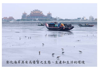 彰化海岸具有高優質之生態、生產和生活的環境
 