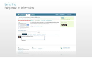 Enriching
Bring value to information
 