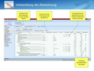 Gantt-Diagramm Schnelles editieren mit automatischer SpeicherfunktionAutomatisches Anpassen von übergeordneten Phasen und ProjekteAnzeige des ProjektfortschrittsEinfaches verschieben der Zeiträume per Drag&Drop