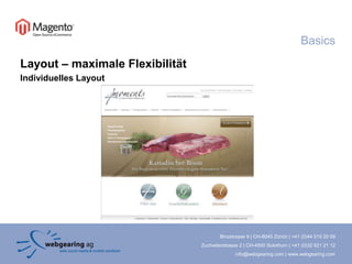 BasicsLayout – maximale FlexibilitätIndividuelles Layout