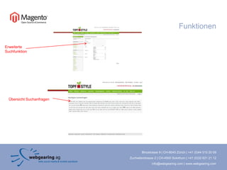 FunktionenErweiterte SuchfunktionÜbersicht Suchanfragen