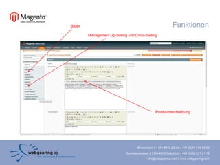 FunktionenBilderManagement Up-Selling und Cross-SellingProduktbeschreibung