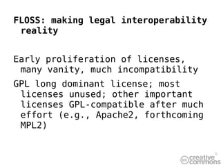 Towards License Interoperability: Patterns of Sustainable Sharing Policy