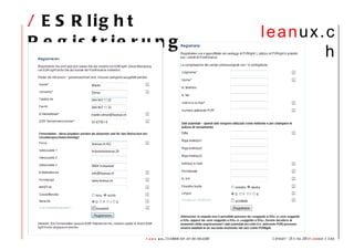 /  ESRlight Registrierung   