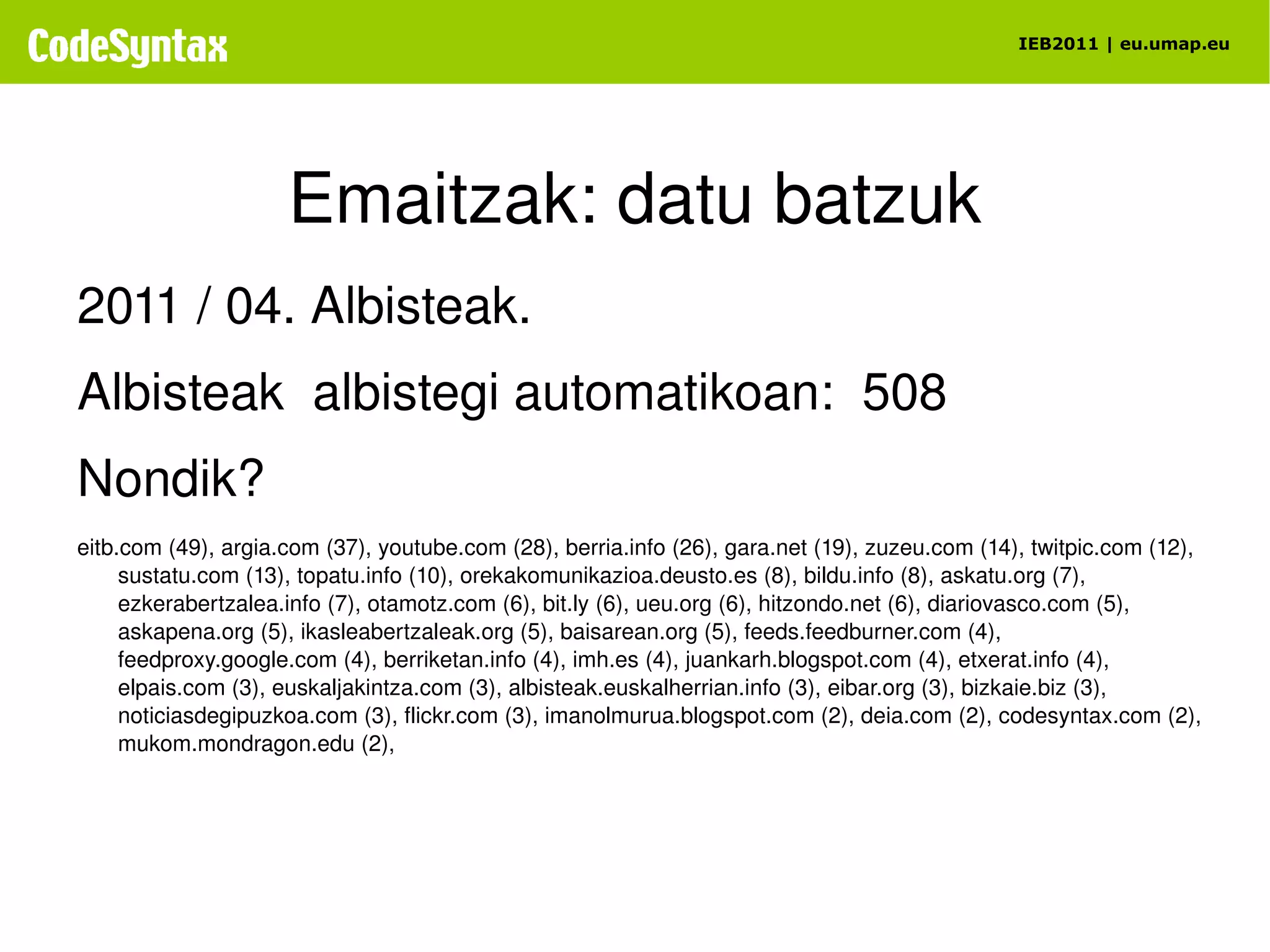 Hizkuntza detekzioa Aukera diferenteak 