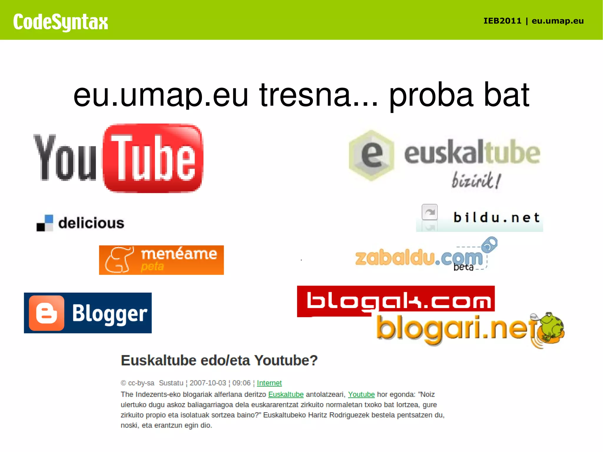 Zer da umap.eu? 