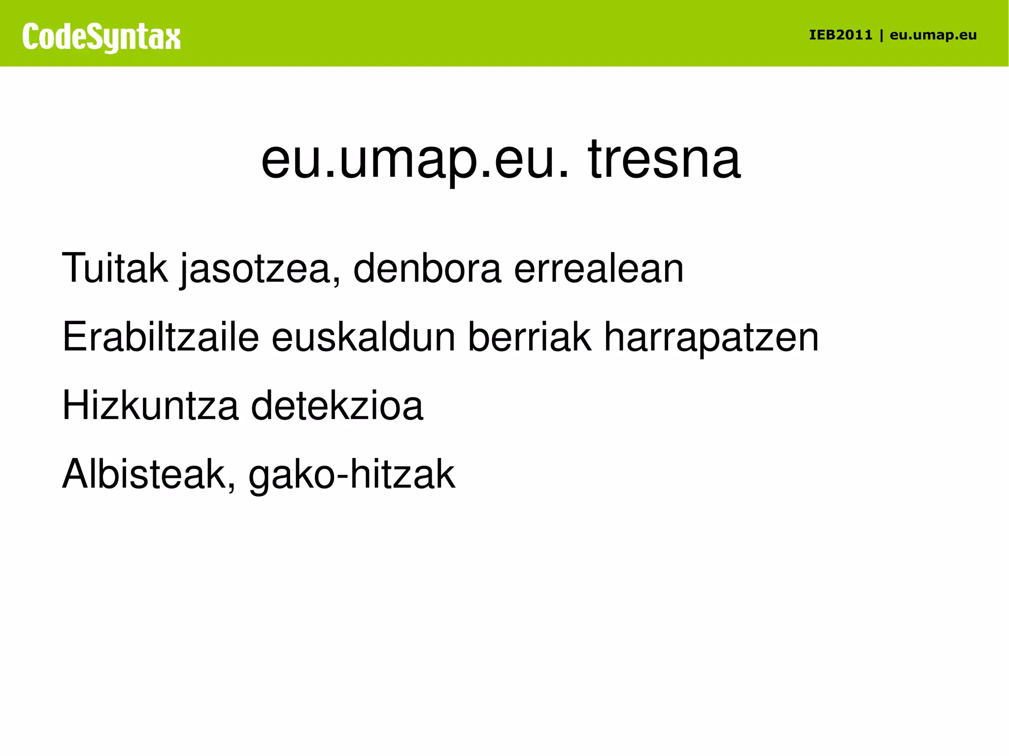 Zer da umap.eu? 