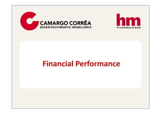 Financial Performance
 