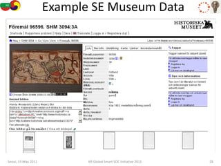 Example SE Museum Data




Seoul, 19 May 2011          KR Global Smart SOC Initiative 2011   28
 