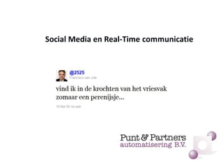 Social Media en Real-Time communicatie 