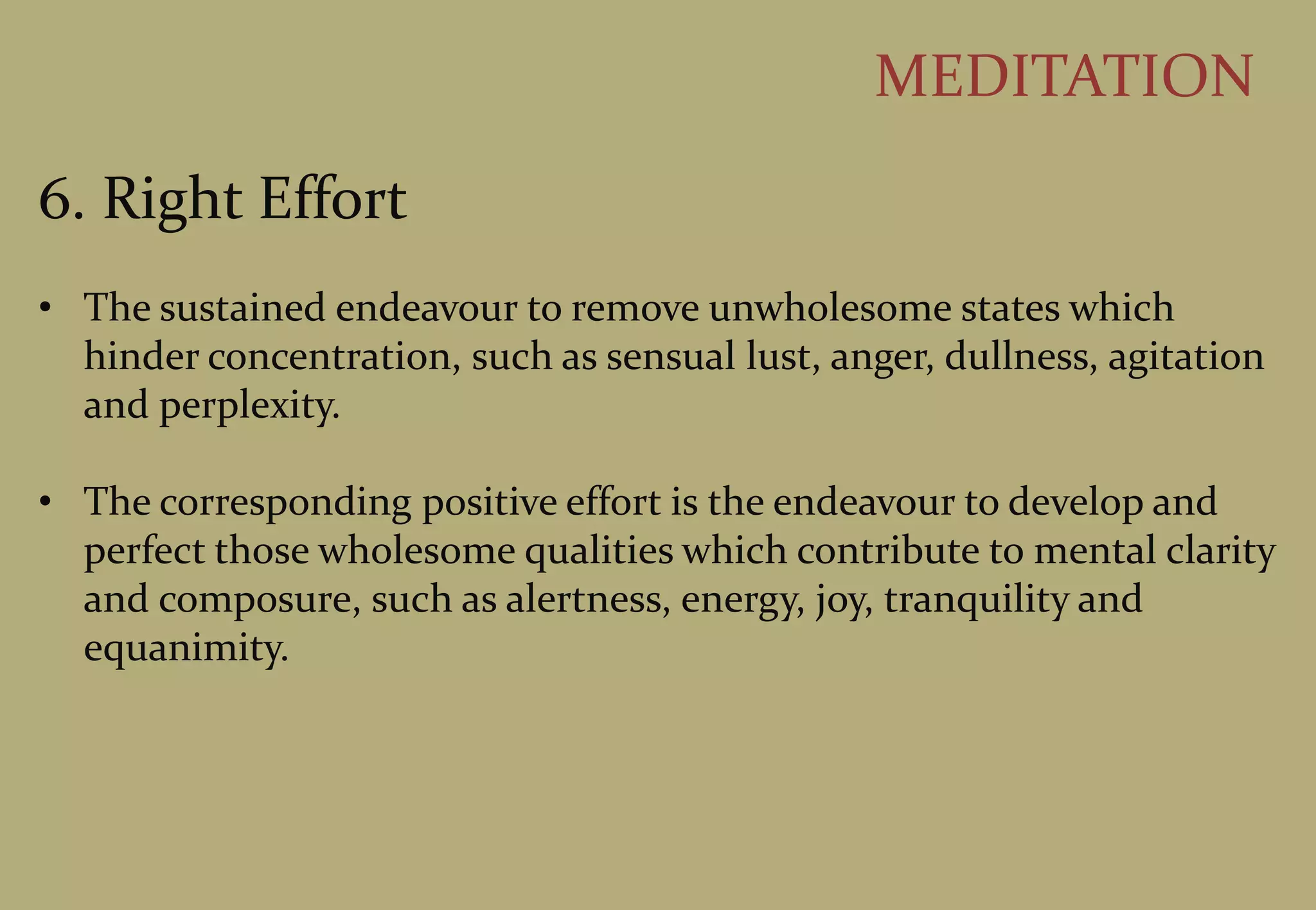 c. immoral sampaticchana.At No. 5, one of the 5 sense-consciousnesses arises, accomplishing the function of either seeing, or hearing, smelling, tasting, or touching, and then ceases.At No. 6, the receiving consciousness arises accomplishing the consciousness of receiving. Three more cetasikas arise, namely, applied thought(vitakka) sustained thought (vicāra) and determination (adhimokka).At No. 7, the investigating consciousness arises, accomplishing the function of investigating. Here begins mano-viññāna (mind consciousness).At No. 8, the determining consciousness arises, accomplishing the function of determining or deciding.The implusions at No. 9 to 15 called Javana are the moral or immoral consciousnesses which arise due to the, as it were, "tasting" or enjoying the object.