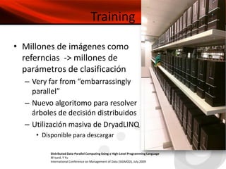 MSR & xBox: Machine LearningPaso 1: Recolección de informaciónEl equipo visita diferentes ubicaciones y se dedica a filmar usuarios reales de XboxHollywood motion capture studiogeneratesbillions of CG images