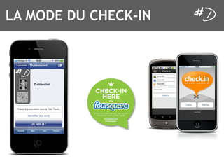 LA MODE DU CHECK-IN
 