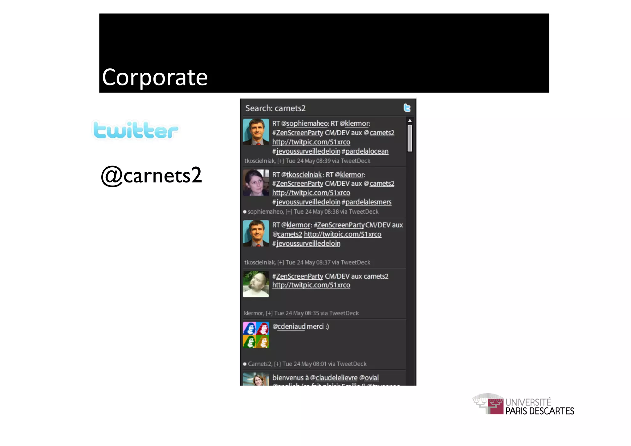 Corporate	
  


@carnets2	

 