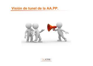 Visión de tunel de la AA.PP.
 