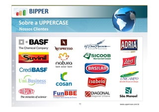 Sobre a UPPERCASE
Nossos Clientes




                    11   www.uppercase.com.br
 