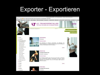 Exporter - Exportieren 